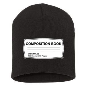 Composition Notebook Halloween Costume Couples Fancy Dress Short Acrylic Beanie