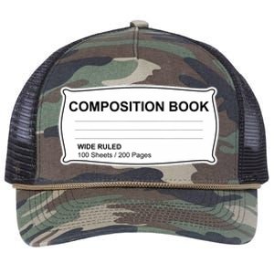 Composition Notebook Halloween Costume Couples Fancy Dress Retro Rope Trucker Hat Cap