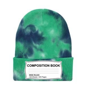 Composition Notebook Halloween Costume Couples Fancy Dress Tie Dye 12in Knit Beanie