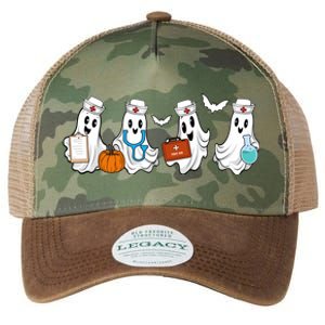 Cute Nurse Halloween Ghost Legacy Tie Dye Trucker Hat