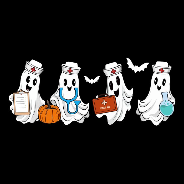 Cute Nurse Halloween Ghost Backpack