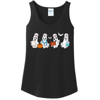 Cute Nurse Halloween Ghost Ladies Essential Tank