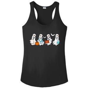 Cute Nurse Halloween Ghost Ladies PosiCharge Competitor Racerback Tank