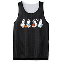 Cute Nurse Halloween Ghost Mesh Reversible Basketball Jersey Tank