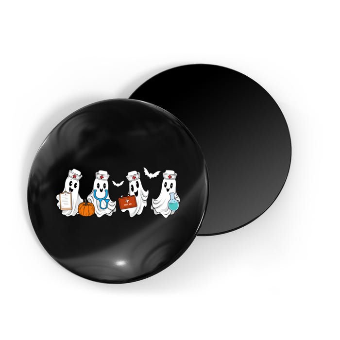 Cute Nurse Halloween Ghost Magnet