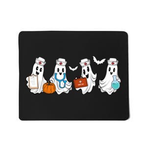 Cute Nurse Halloween Ghost Mousepad