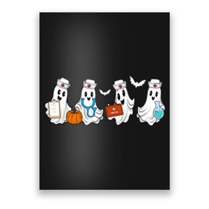 Cute Nurse Halloween Ghost Poster