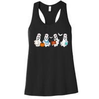 Cute Nurse Halloween Ghost Women's Racerback Tank