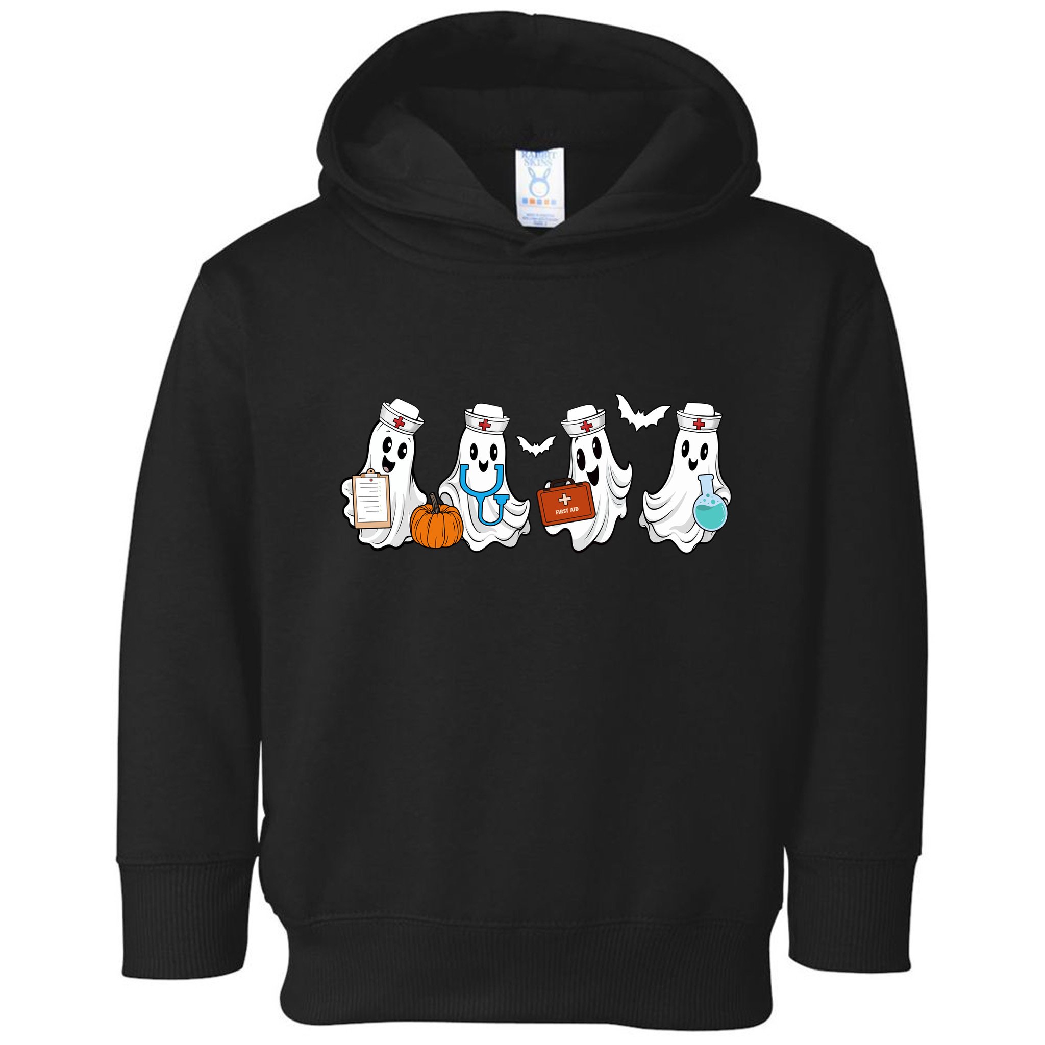 Cute Nurse Halloween Ghost Toddler Hoodie