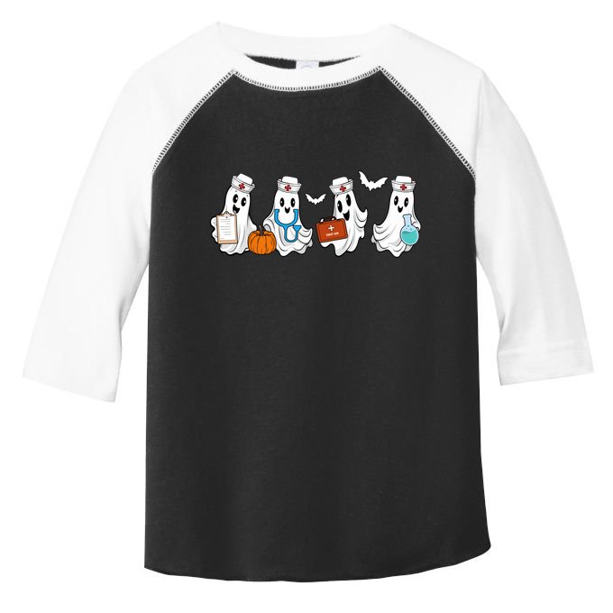 Cute Nurse Halloween Ghost Toddler Fine Jersey T-Shirt