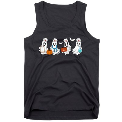 Cute Nurse Halloween Ghost Tank Top