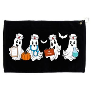 Cute Nurse Halloween Ghost Grommeted Golf Towel