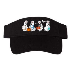 Cute Nurse Halloween Ghost Valucap Bio-Washed Visor