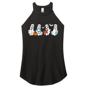 Cute Nurse Halloween Ghost Women’s Perfect Tri Rocker Tank