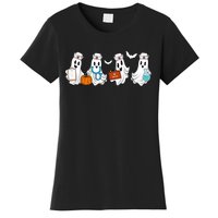 Cute Nurse Halloween Ghost Women's T-Shirt