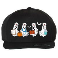 Cute Nurse Halloween Ghost Wool Snapback Cap