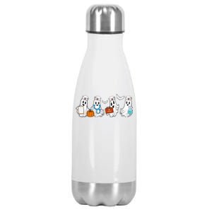 Cute Nurse Halloween Ghost Stainless Steel Insulated Water Bottle