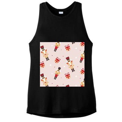 Christmas Nutcracker Holiday Ladies PosiCharge Tri-Blend Wicking Tank