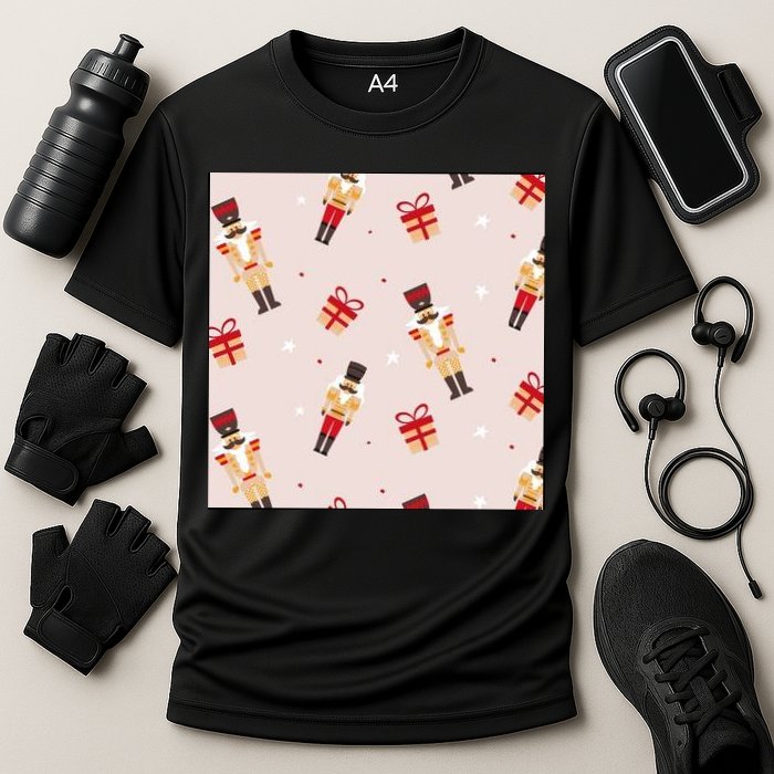 Christmas Nutcracker Holiday Cooling Performance Crew T-Shirt