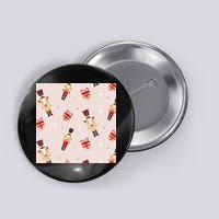 Christmas Nutcracker Holiday Button
