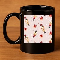 Christmas Nutcracker Holiday 11oz C Handle Ceramic Mug