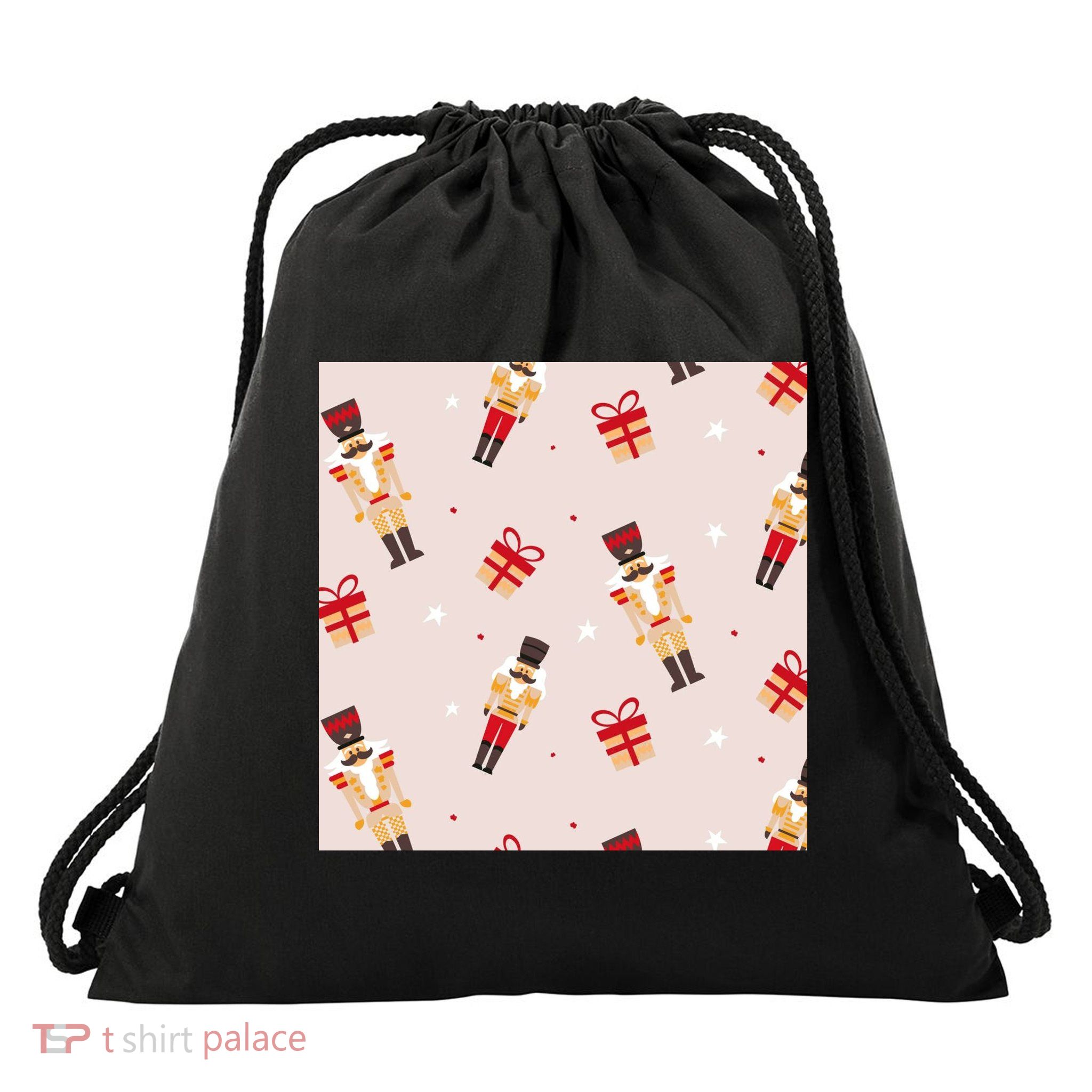 Christmas Nutcracker Holiday Drawstring Bag