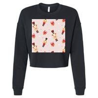 Christmas Nutcracker Holiday Cropped Pullover Crew