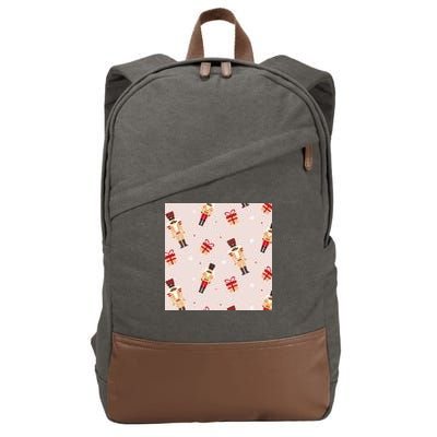 Christmas Nutcracker Holiday Cotton Canvas Backpack