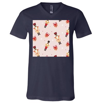 Christmas Nutcracker Holiday V-Neck T-Shirt