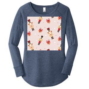 Christmas Nutcracker Holiday Women's Perfect Tri Tunic Long Sleeve Shirt