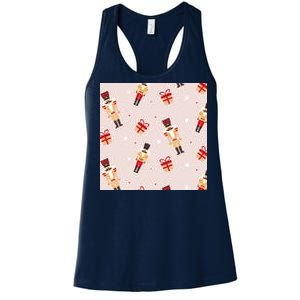 Christmas Nutcracker Holiday Women's Racerback Tank