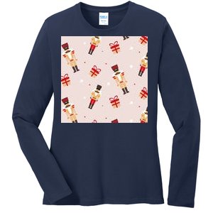 Christmas Nutcracker Holiday Ladies Long Sleeve Shirt