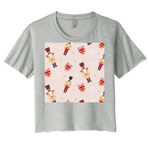 Christmas Nutcracker Holiday Women's Crop Top Tee