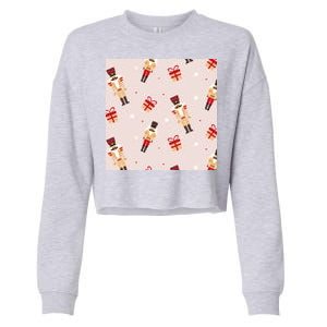 Christmas Nutcracker Holiday Cropped Pullover Crew