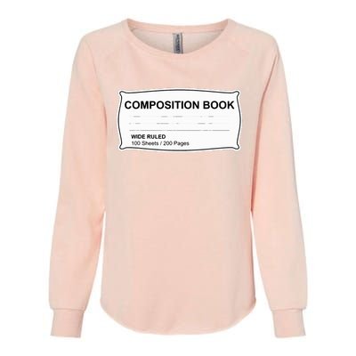 Composition Notebook Halloween Costume Couples Fancy Dress Womens California Wash Sweatshirt