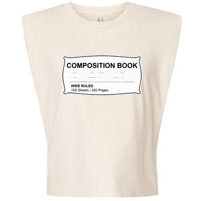 Composition Notebook Halloween Costume Couples Fancy Dress Garment-Dyed Women's Muscle Tee