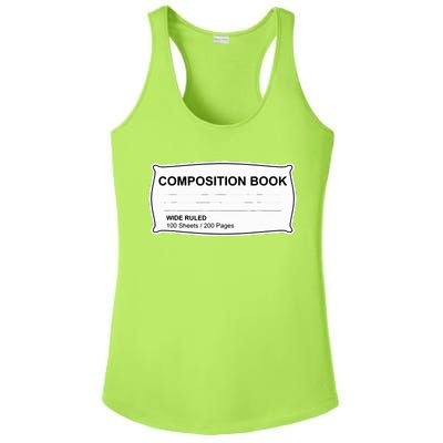 Composition Notebook Halloween Costume Couples Fancy Dress Ladies PosiCharge Competitor Racerback Tank