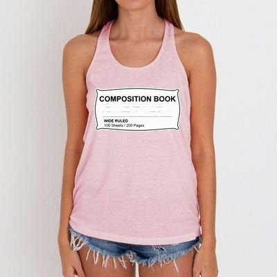 Composition Notebook Halloween Costume Couples Fancy Dress Women's Knotted Racerback Tank