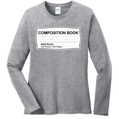 Composition Notebook Halloween Costume Couples Fancy Dress Ladies Long Sleeve Shirt