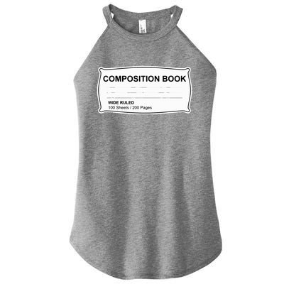 Composition Notebook Halloween Costume Couples Fancy Dress Women's Perfect Tri Rocker Tank