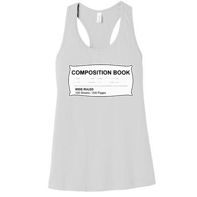 Composition Notebook Halloween Costume Couples Fancy Dress Women's Racerback Tank