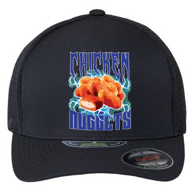 Chicken Nuggets Heavy Metal Funny Chicken Nuggets Lover Flexfit Unipanel Trucker Cap