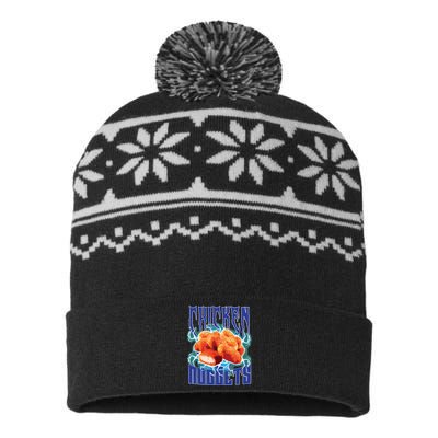 Chicken Nuggets Heavy Metal Funny Chicken Nuggets Lover USA-Made Snowflake Beanie