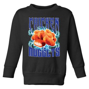 Chicken Nuggets Heavy Metal Funny Chicken Nuggets Lover Toddler Sweatshirt