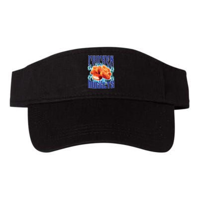 Chicken Nuggets Heavy Metal Funny Chicken Nuggets Lover Valucap Bio-Washed Visor