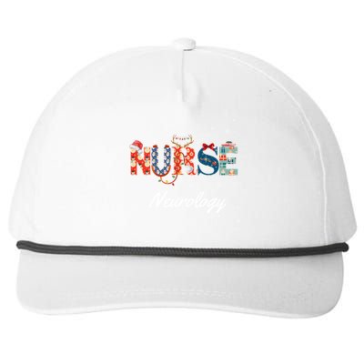 Christmas Nurse Holiday Scrubs Neurology Neuro Gift Snapback Five-Panel Rope Hat