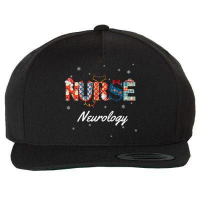 Christmas Nurse Holiday Scrubs Neurology Neuro Gift Wool Snapback Cap