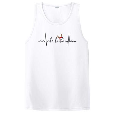 Christmas Nurse Heartbeat Nursing Health Care PosiCharge Competitor Tank