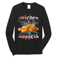 Chicken Nuggets Heavy Metal World Hardcore Music Long Sleeve Shirt