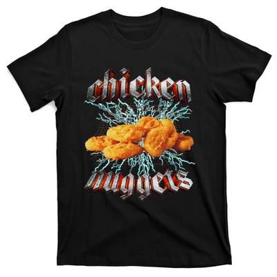 Chicken Nuggets Heavy Metal World Hardcore Music T-Shirt